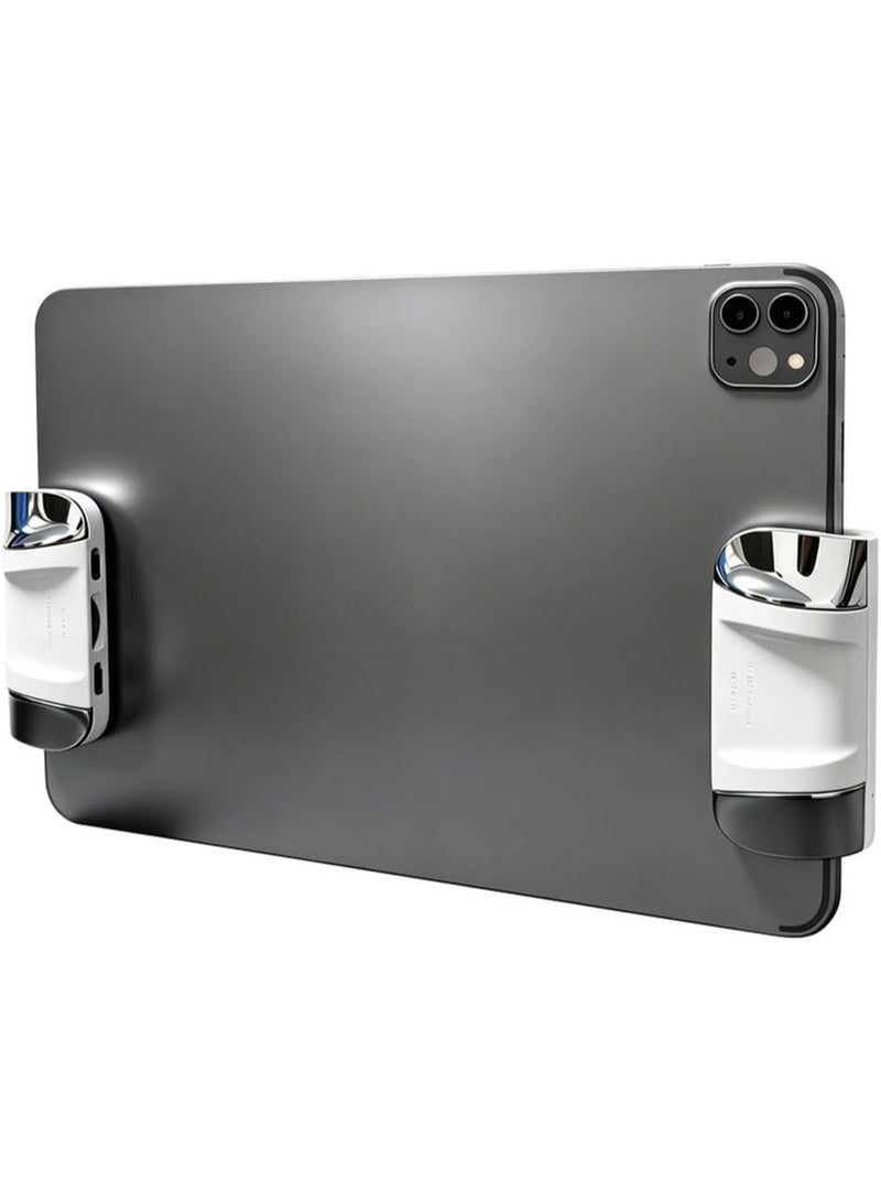 Sarafox P1 Professional Gaming Controller for iPads and Tablets: Features a 6-key layout and 4 mechanical buttons Made from high-quality ABS material for responsive touch control optimized for PUBG Mobile and equipped with thumb rests and secure stable grip areas. - Image 1
