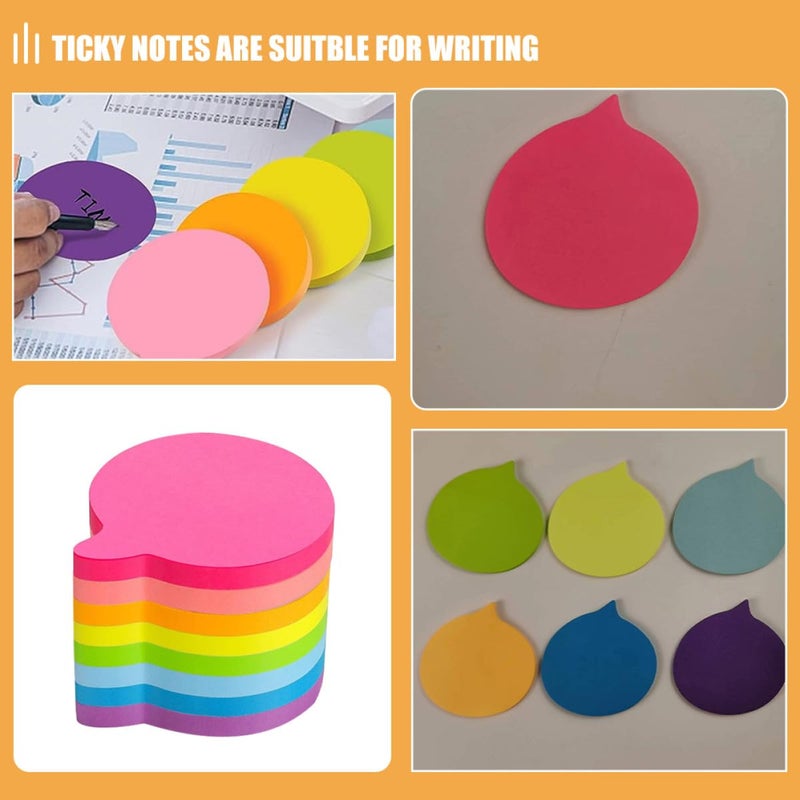 Colorful Reusable Self Adhesive Note Pads 8 Pack Mini Sticky Notes for Office Home School - Image 4