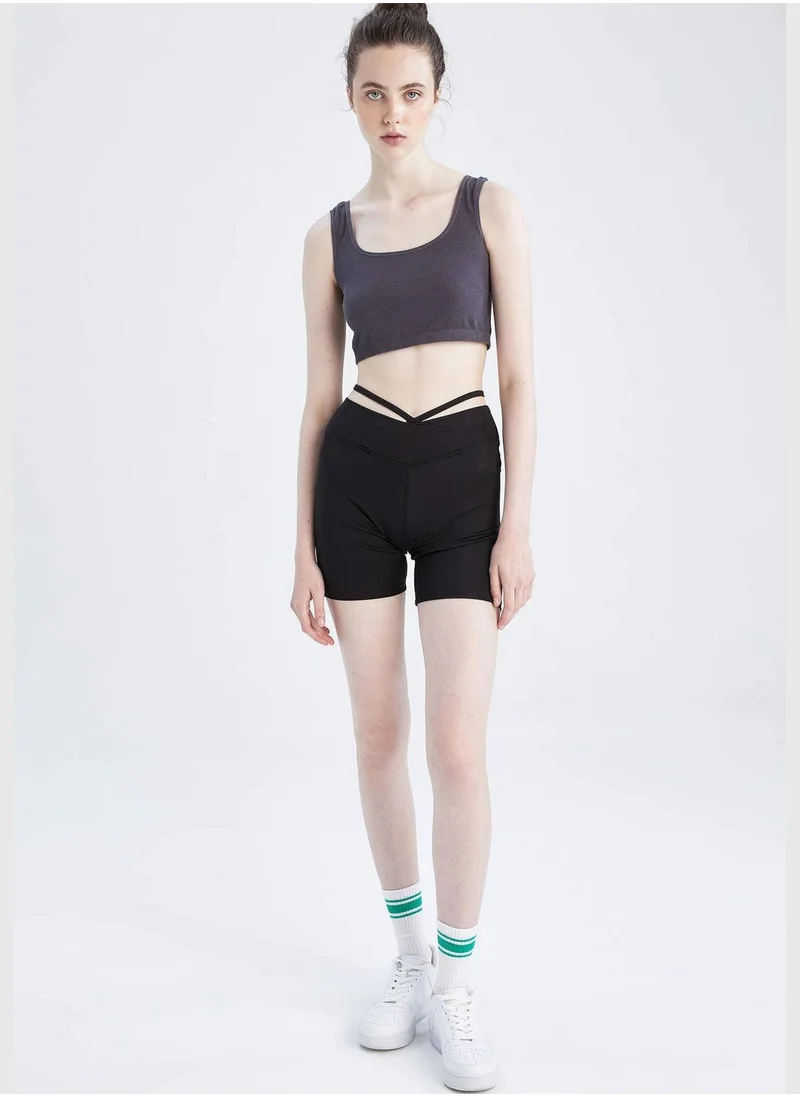 DeFacto Crew Neck Strappy Sports Bra