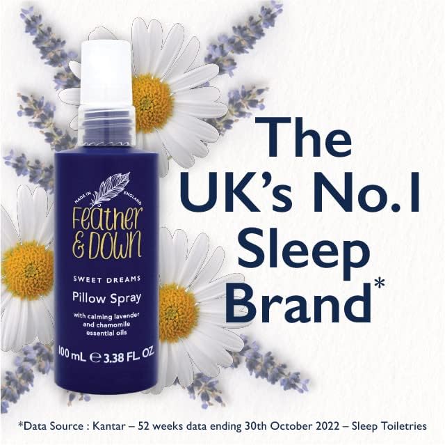 Feather & Down Feather Down Straight to Sleep Gift Set 50ml Pillow Spray 50ml Body Lotion The perfect sleep duo infused with lavender chamomile essential oils Vegan Friendly Cruelty Free  - Image 4