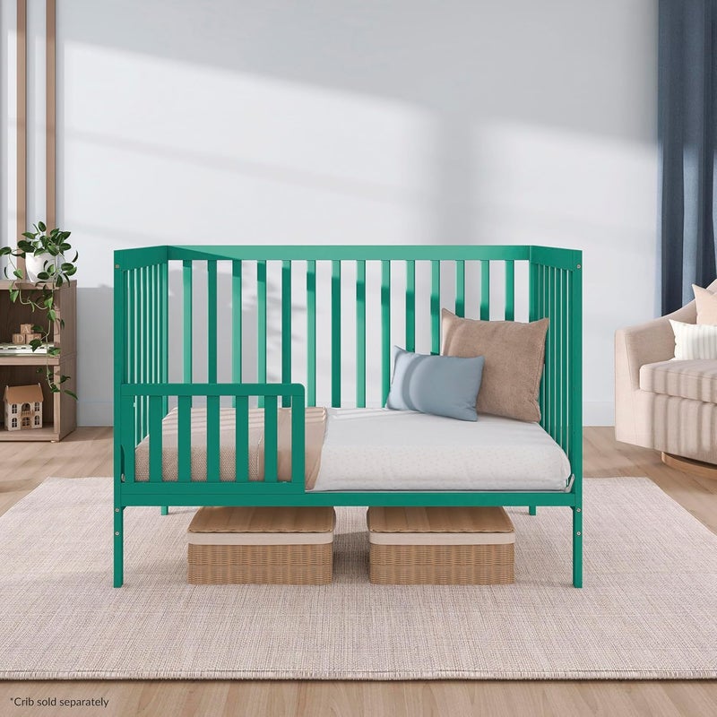 Dream On Me Convertible Crib Toddler Guard Rail in Emerald - Image 2