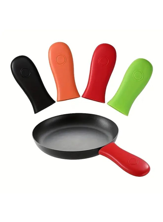 Non Slip Heat Resistant Silicone Handle Cover Pan Pot Burn Protector Random Color - Image 2