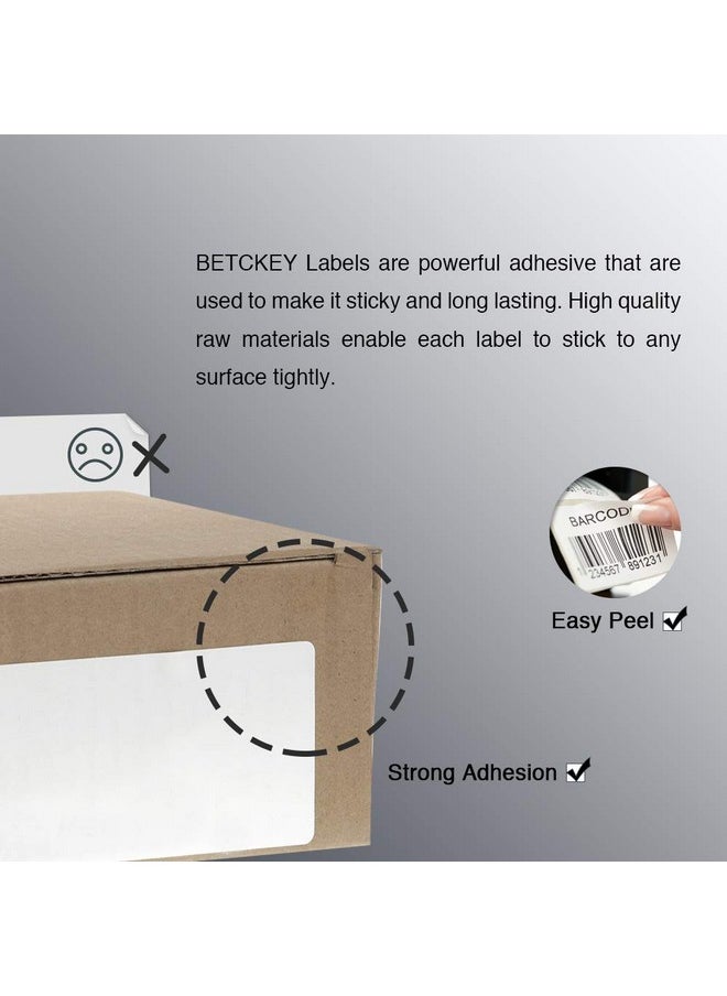 BETCKEY - 1.5 X 0.5 (38 Mm X 13 Mm) File Folder & Address Labels Compatible With Zebra & Rollo Label Printerpremium Adhesive & Perforated [10 Rolls 23500 Labels] - Image 1