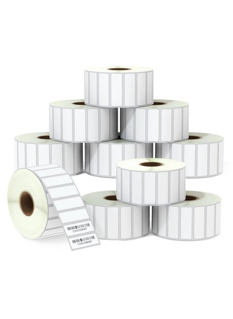 1.5 X 0.5 (38 Mm X 13 Mm) File Folder & Address Labels Compatible With Zebra & Rollo Label Printerpremium Adhesive & Perforated [10 Rolls 23500 Labels]