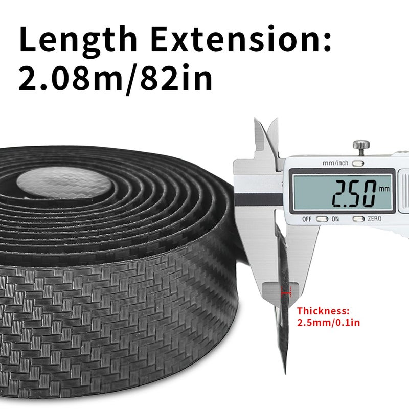 ZoiNavyer Bike Handlebar Tape, Black Bicycle Bar Tape, Bike Grip Tape EVA Road Bike Handlebar Tape of Comfortable Non-Slip Shock Absorption for Road Cycling, Mountain Biking(2 Rolls Per Set-Carbon Pattern) - Image 2