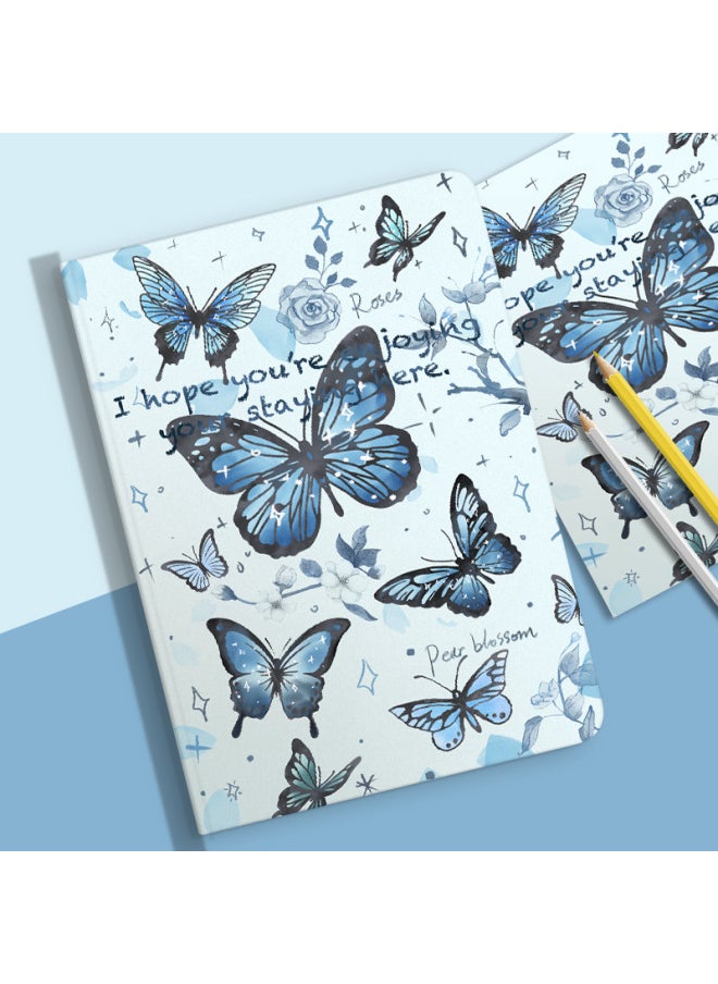 Generic - Vivopad2 Protective Case IQOOpad With Pen Slot Vivopad Protective Case 2023 Leather Case VIVO-color:Book Style [Cold Ice Butterfly]-Applicable Models:vivo Pad2 12.1inch - Image 1
