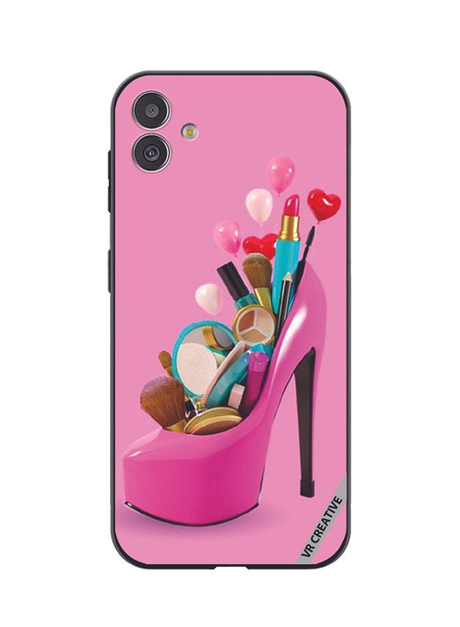 VR CREATIVE Protective Case Cover For Samsung Galaxy F14 Barbie Shoe Design Multicolour - Image 1
