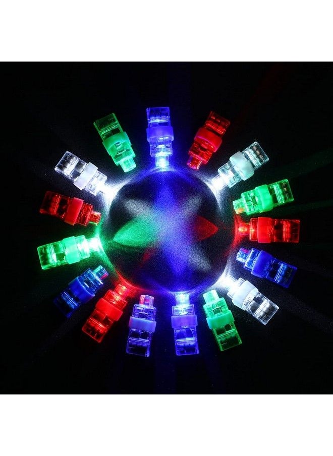 Generic - 200 Pcs Led Finger Lights Mini Finger Flashlights For Kids Glow In The Dark Party Supplies Light Up Ring Lights Toys Neon Party Favors For Wedding Kids Birthday,Red Green Blue White - Image 1