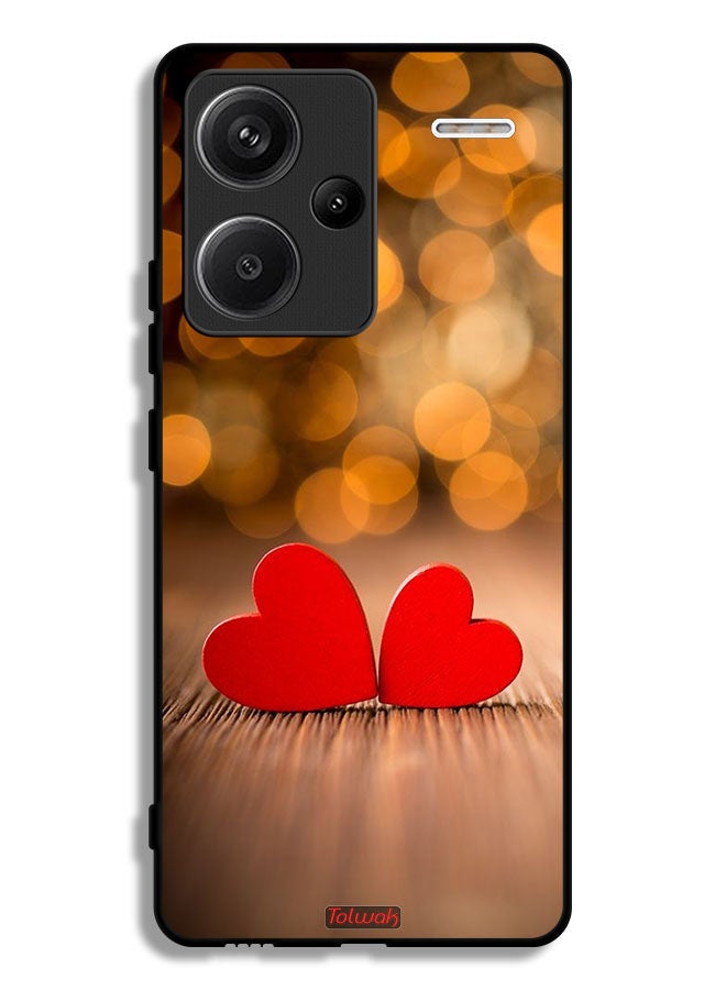 Tolwak Xiaomi Redmi Note 13 Pro Plus Protective Case Cover Two Beautiful Hearts  - Image 1