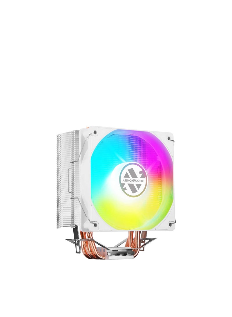 ABKONCORE Abkon Core CPU Cooler CoolStorm T405W Spectrum, Noise level 36db, Connector 4-pin, PWM, Rotation speed 800-1800 rpm ± 10%, CPU Cooler -White | CT405W - Image 1