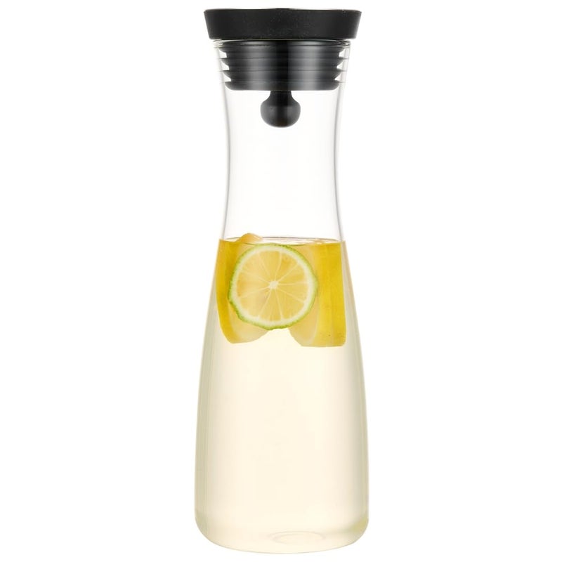 Karafu Glass Carafe with Lid 40 Oz Borosilicate Water Pitcher for HotCold Water Ice Tea and Juice Beverage
