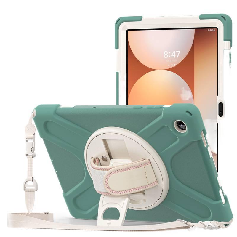 حافظة سامسونج تاب متوافقة مع Samsung Galaxy Tab A11 Plus / Samsung Galaxy Tab A11 باللون بنفسجي مع غطاء حماية ووظيفة حامل وحمل يومي للتابلت بوظيفة حامل Samsung Tab - Layan Lure - Image 3