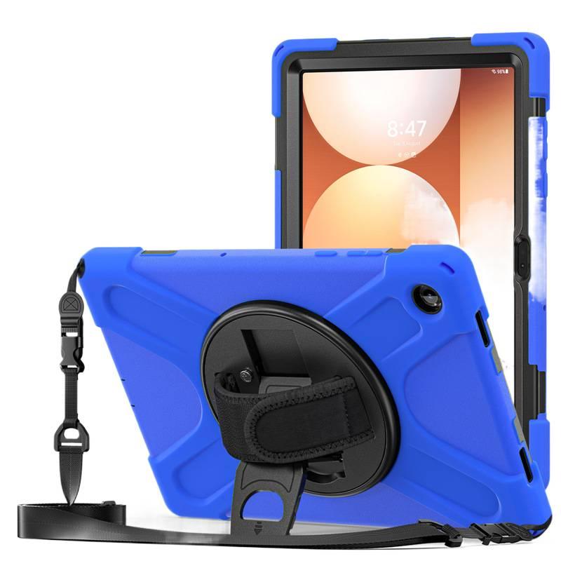 حافظة سامسونج تاب متوافقة مع Samsung Galaxy Tab A11 Plus / Samsung Galaxy Tab A11 باللون بنفسجي مع غطاء حماية ووظيفة حامل وحمل يومي للتابلت بوظيفة حامل Samsung Tab - Layan Lure - Image 5