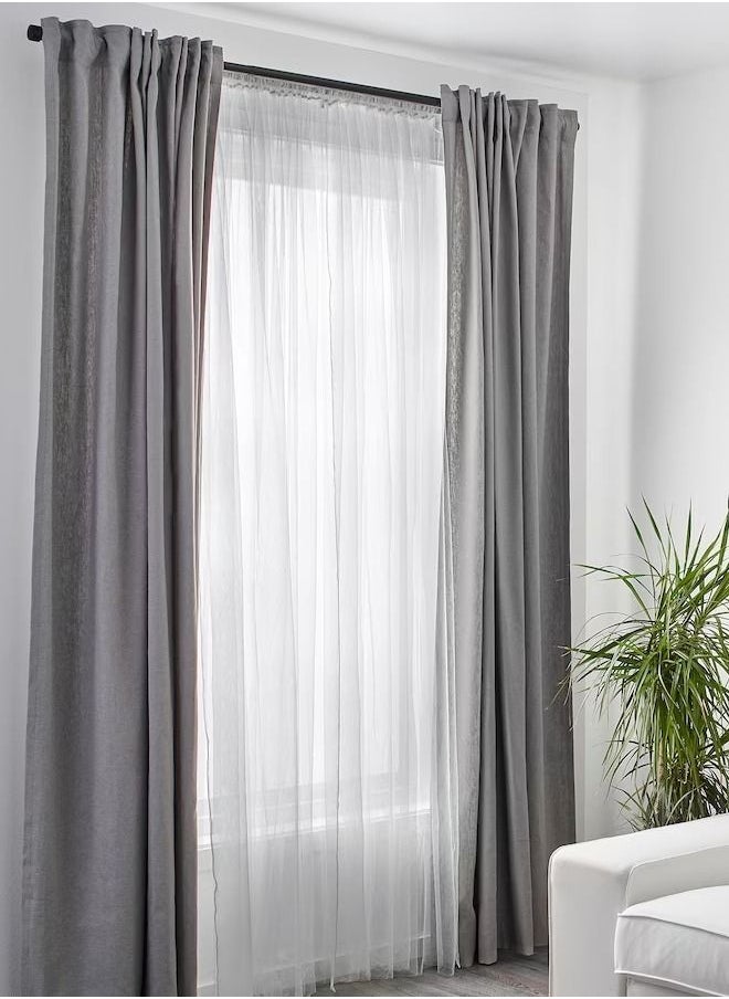 Generic - LILL Net curtains, 1 pair, white, 280x300 cm - Image 1