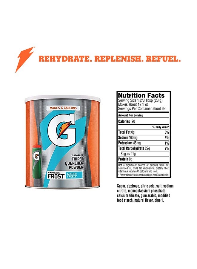 Gatorade Thirst Quencher Powder, Glacier Freeze, 51oz Powder (Pack of 3) - Image 2