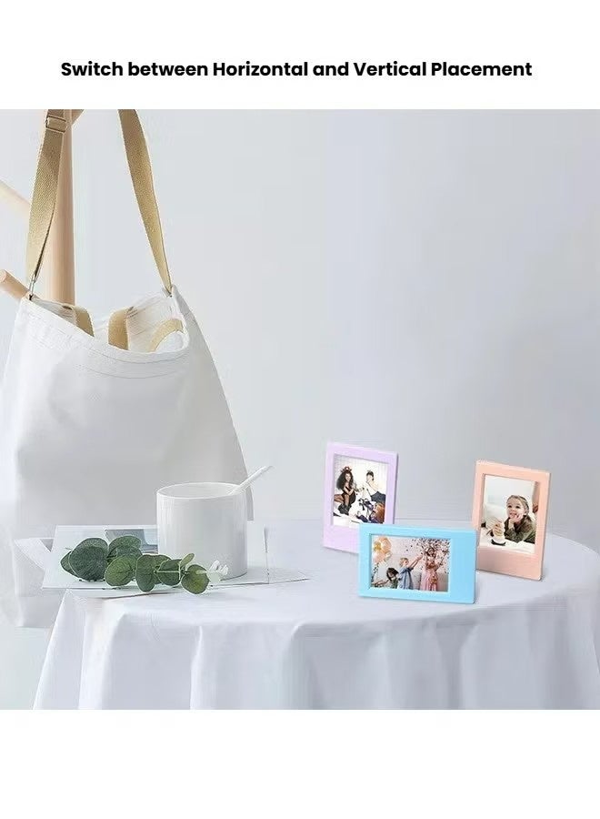 X-level 8 Colors Pack Picture Frame for Fujifilm Instant Film Cameras Instax Mini 12/11/9/8/7+/EVO Colorful Polaroid 2x3 Frame Tabletop Pictures Frames Camera & Photo Accessory Bundles - Image 5