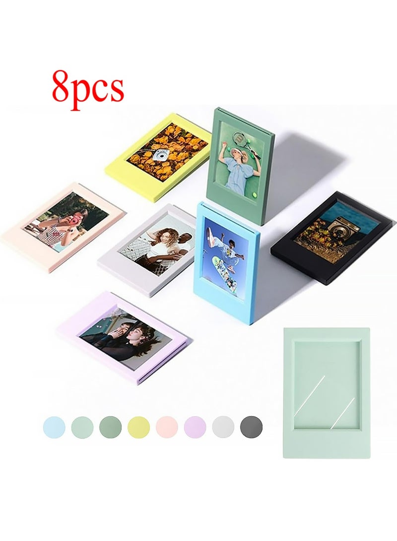 X-level 8 Colors Pack Picture Frame for Fujifilm Instant Film Cameras Instax Mini 12/11/9/8/7+/EVO Colorful Polaroid 2x3 Frame Tabletop Pictures Frames Camera & Photo Accessory Bundles - Image 1
