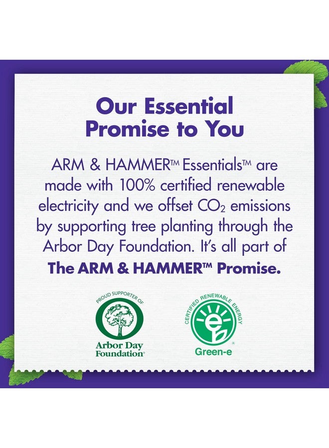 Arm & Hammer معجون أسنان ARM & HAMMER Essentials Whiten & Strengthen بالفلورايد - عبوة من 4 أنابيب سعة 4.3 أونصة، بنكهة النعناع المنعش - صودا الخبز الطبيعية 100% - معجون أسنان بالفلورايد - Image 4