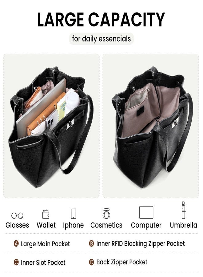 CLUCI Large Purses for Women, Lightweight Vegan Leather Hobo Bags, Commuting Tote Handbag With RFID Blocking - Image 4