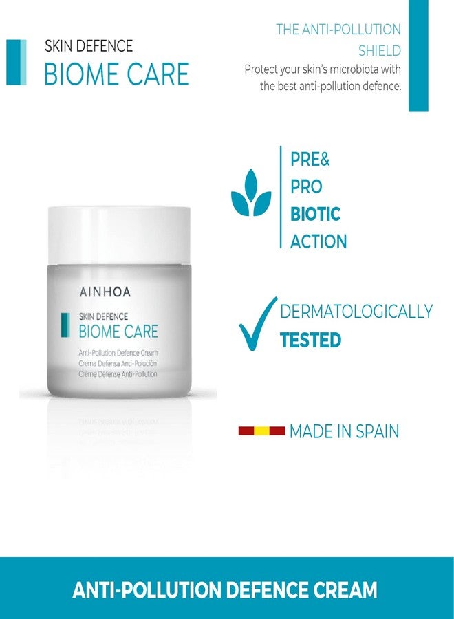 أينوا كريم أينوا بيوم كير المضاد للتلوث - 50 مل، كريم للوجه يحتوي على النياسيناميد ومستخلص نواة الذرة، يدعم حاجز البشرة، للبشرة المختلطة إلى الجافة - Image 2