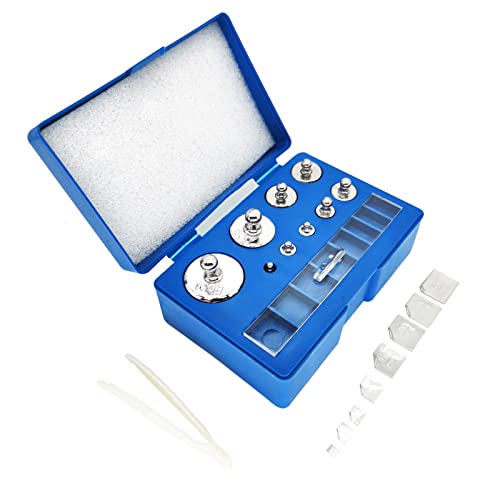 Smoostart 17 Pcs Calibration Weights Set, 10mg-100g Grams Weights Calibration, Precision Stainless Steel Calibration Weight Kit, Scale Calibration Weight Kit for Digital Balance Scale, Jewellery Scale - Image 2