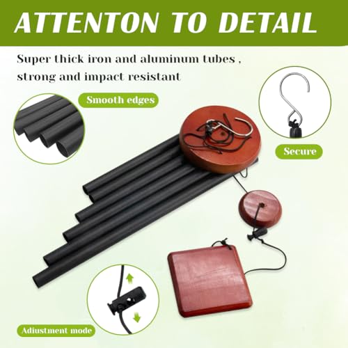 Howarmer Small Wind Chimes for Outside, Wind Chimes Outdoor with 6 Tuned Tubes, Memorial WindChimes for Garden, Patio and Home - Image 2