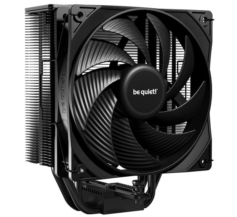 be quiet! Pure Rock 3 Black CPU Air Cooler | 4 High Performance 6mm Heat Pipes with HDT Technology | 120mm PWM Fan | AMD:AM4 AM5/Intel LGA 1700/1150/1151/1200 | Black | BK039 - Image 1