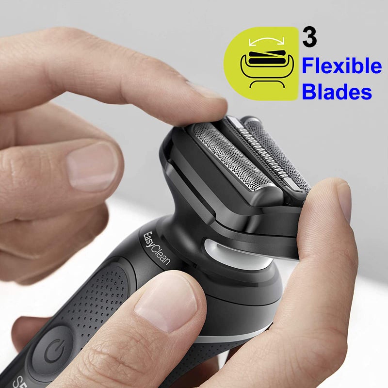 TEEYSO Series 5/6 53B Replacement Head for Braun Electric Foil Shaver, Compatible with New Generation Braun Razors 5020cs 5018s 5035s 5049cs 5050cs 6020s 6040cs 6075cc 6072cc 6090cc (1 Count) - Image 2