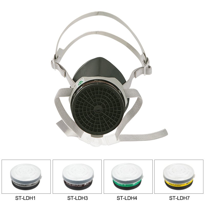 Strong Gas Mask: Malaysia Imported Natural Rubber, Elastic Band & Headband, Buckle Filter Cartridge - Easy Assembly, Reduced Breathing Resistance, Respiratory Protection for Industrial Safety, Emergency Use - Image 5