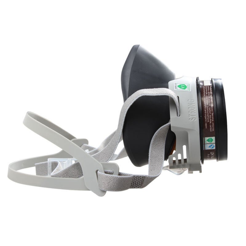 Strong Gas Mask: Malaysia Imported Natural Rubber, Elastic Band & Headband, Buckle Filter Cartridge - Easy Assembly, Reduced Breathing Resistance, Respiratory Protection for Industrial Safety, Emergency Use - Image 4