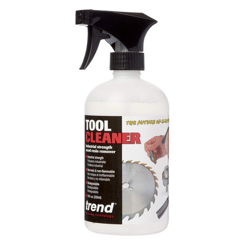 Trend Tool & Bit Cleaner: Industrial Strength Wood & Resin Remover, 18 fl oz, CLEAN/500 - Image 1