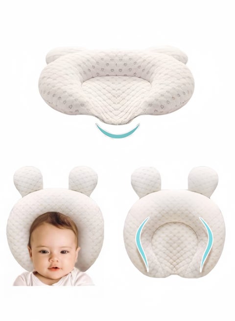 Baby Pillows for Newborn Sleeping(0-12months) Prevent Flat Head Nursery Head Shaping Infant Unisex Latex Pillow Head Protection Support