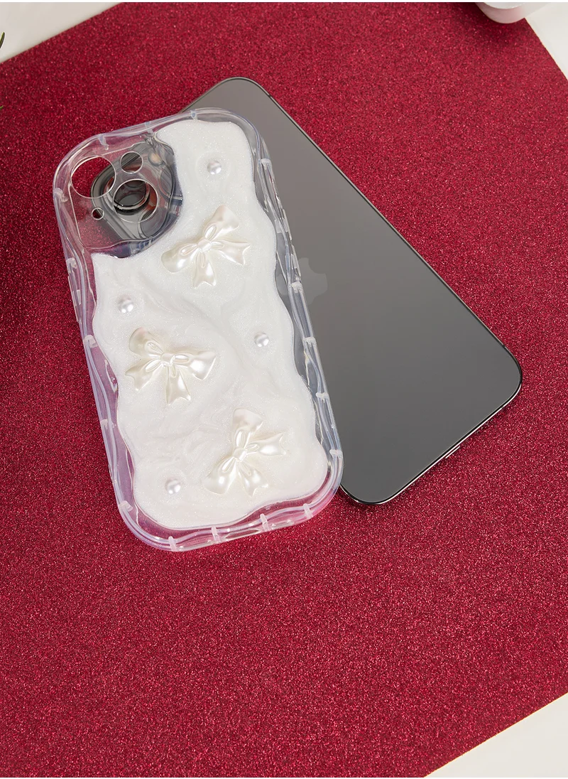 COCONUT LANE Pearls And Bow Phonecase 15