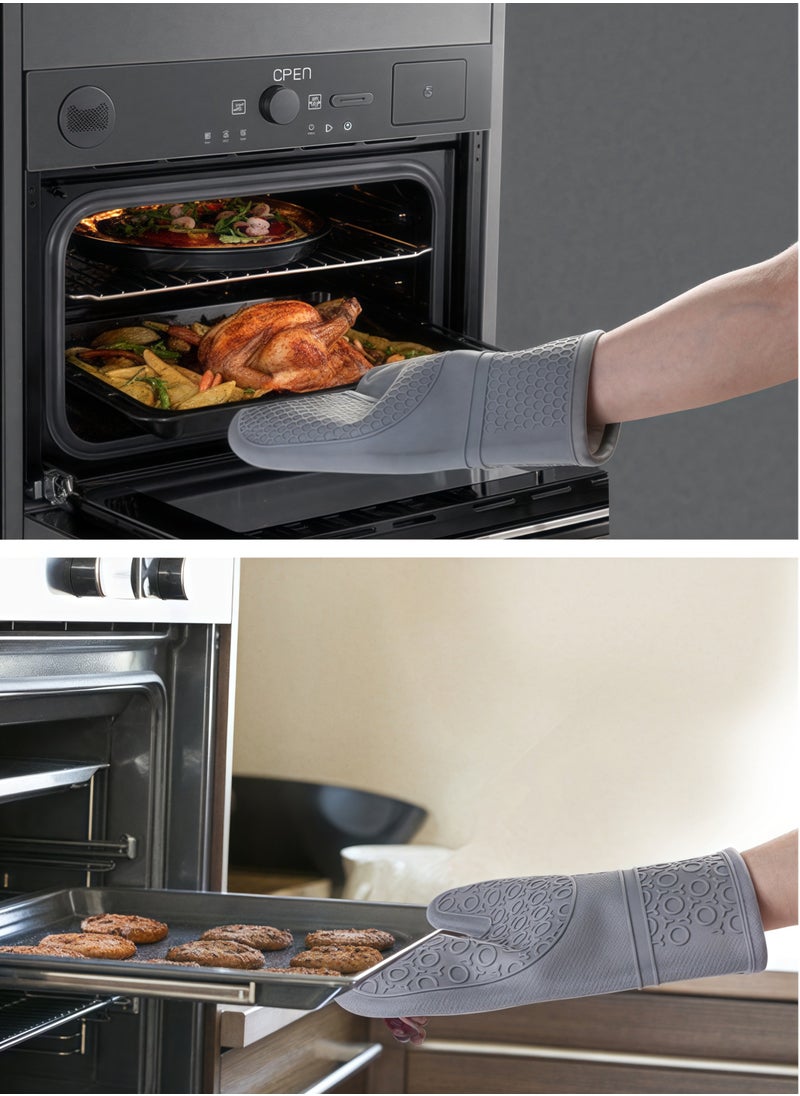 Generic - Anti-scalding heat insulation gloves kitchen silicone honeycomb silicone anti-scalding gloves kitchen baking special oven anti-scalding heat insulation gloves kitchen supplies - Image 1