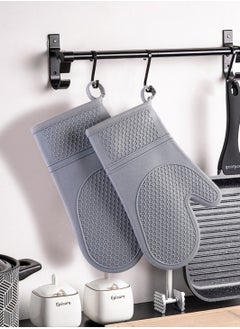 Anti-scalding heat insulation gloves kitchen silicone honeycomb silicone anti-scalding gloves kitchen baking special oven anti-scalding heat insulation gloves kitchen supplies