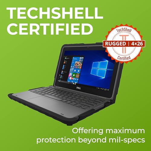 Gumdrop Cases Gumdrop DropTech Laptop Case Fits Dell Latitude 3190 11 inch 2in1. Designed for K-12 Students, Teachers and Classrooms – Drop Tested, Rugged, Shockproof Bumpers for Reliable Device Protection – Black - Image 5