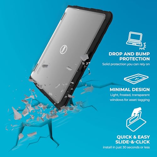 Gumdrop Cases Gumdrop DropTech Laptop Case Fits Dell Latitude 3190 11 inch 2in1. Designed for K-12 Students, Teachers and Classrooms – Drop Tested, Rugged, Shockproof Bumpers for Reliable Device Protection – Black - Image 3