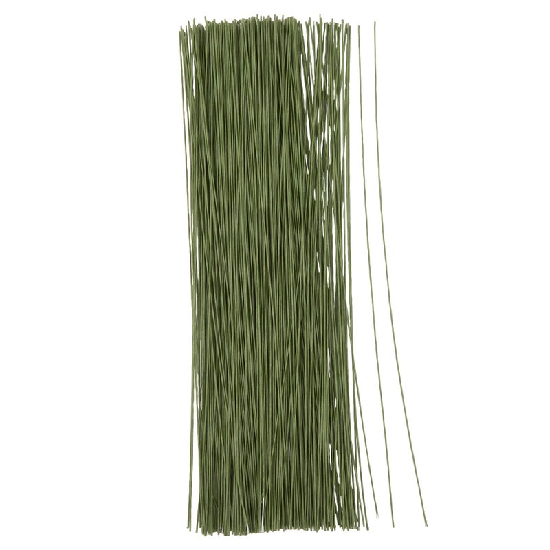 Juvale 300 Pieces Green 18 Gauge Wire for DIY Crafts Artificial Flower Arrangements 16 in