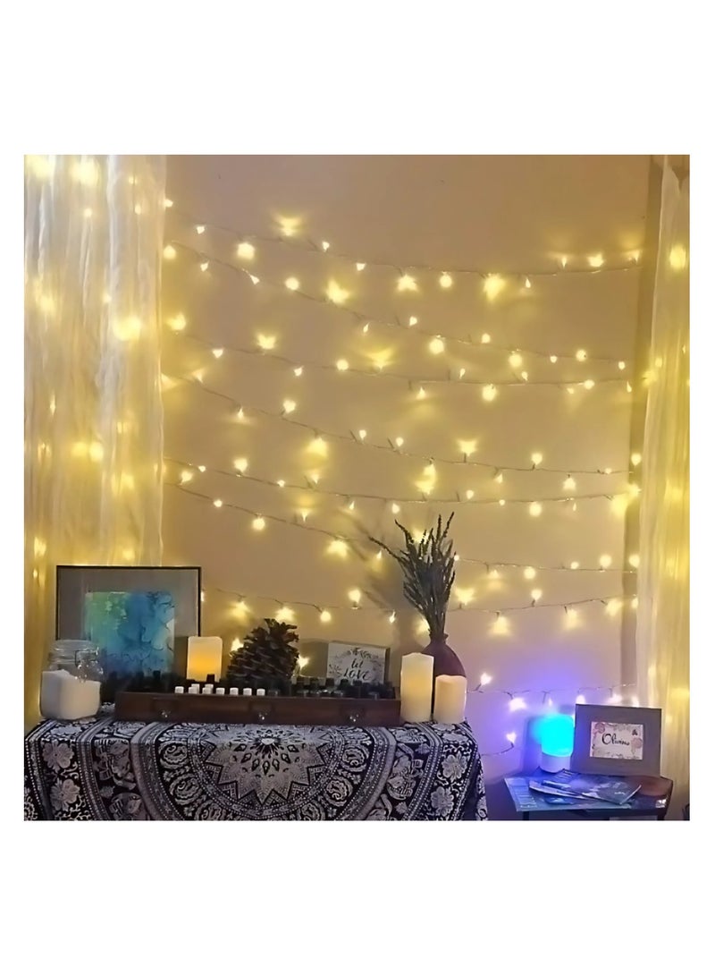 Hilalful HilalFul Firefly String Lights - 10m | LED  | Outdoor Light Decoration for Home | Patio, Balcony, Garden Décor | Warm White Lights for Diwali, Eid, Ramadan, Christmas, Weddings | Battery Operated  - Image 1