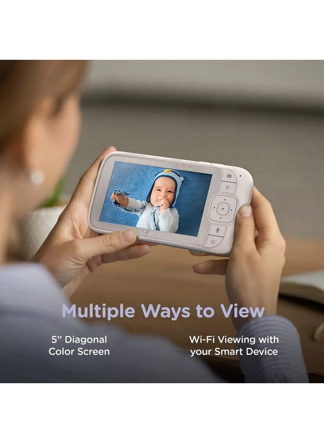 Hubble Connected Nursery Pal Glow Plus Smart Baby Monitor - White, 12.5 X 24 X 6.9 CM, 4416-Whae-01  - Image 4