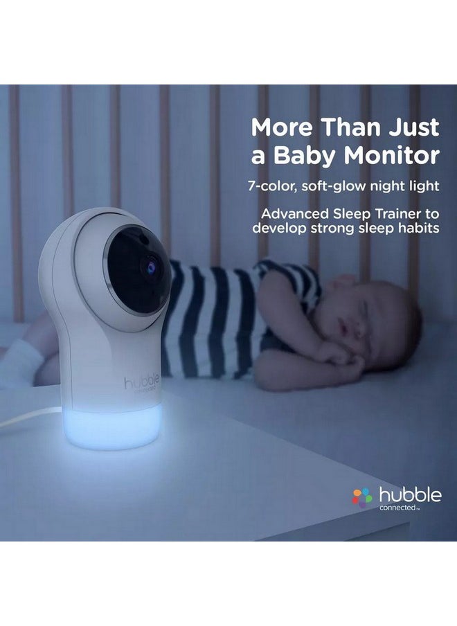 Hubble Connected Nursery Pal Glow Plus Smart Baby Monitor - White, 12.5 X 24 X 6.9 CM, 4416-Whae-01  - Image 2