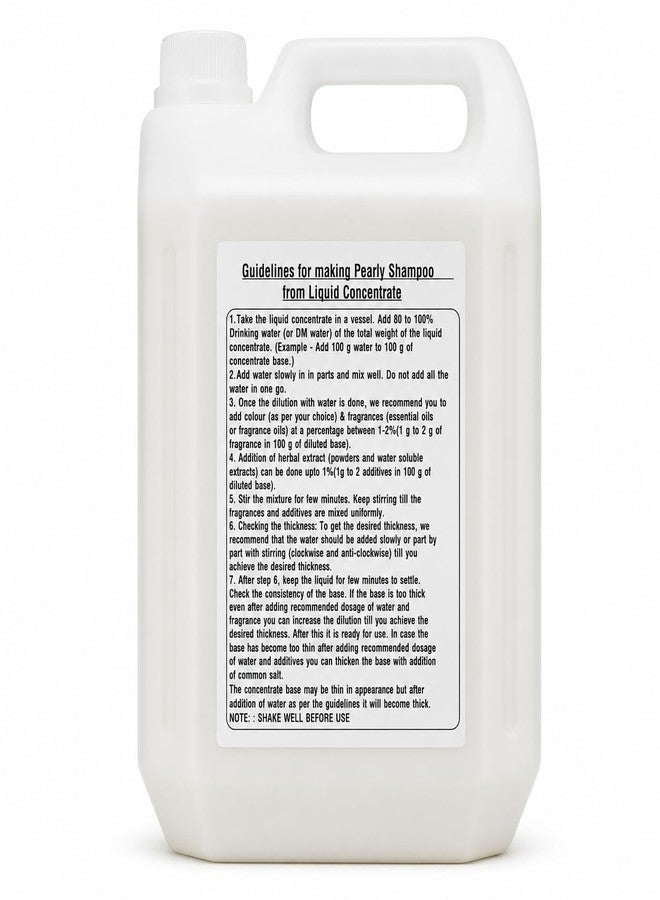 Soapy Twist Pearly Shampoo Base Concentrate (4.5kg) | DIY Concentrated Shampoo Base | 1:1 Dilution | Herbal Shampoo Base