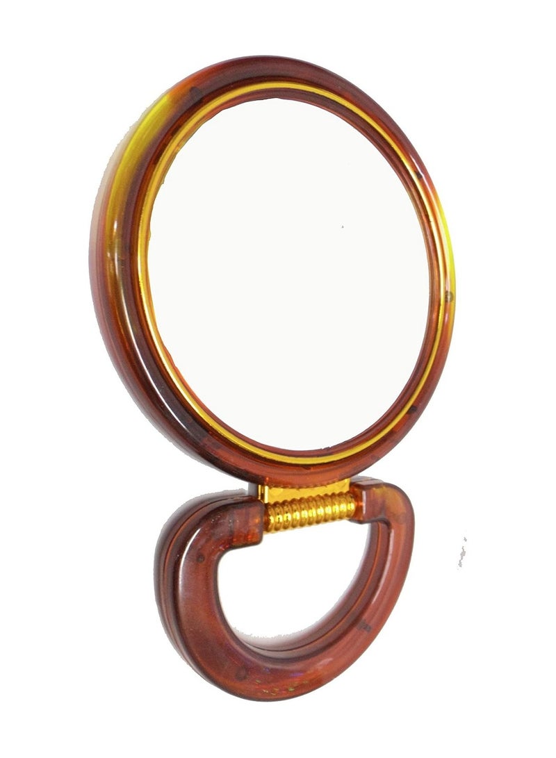 مرآة مكياج دائرية بقاعدة ثابتة، تصميم أنيق، –رفيقك المثالي للمكياج والعناية اليومية مرآة طاولة للتجميل والعناية الشخصية - Image 4