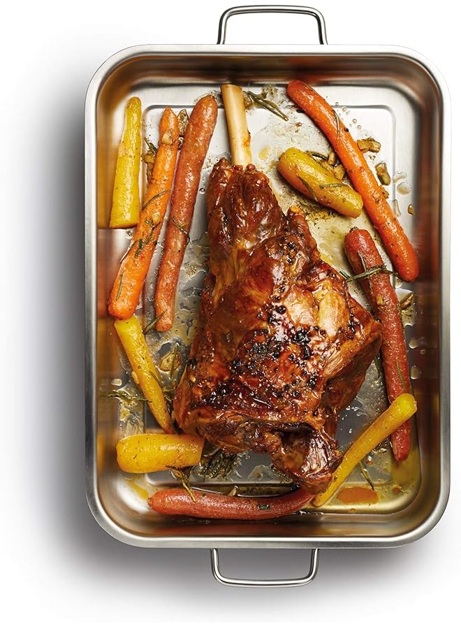 ماستر كلاس صينية تحميص من الفولاذ المقاوم للصدأ من كيتشن كرافت، مقاس 27 سم × 20 سم - Image 2