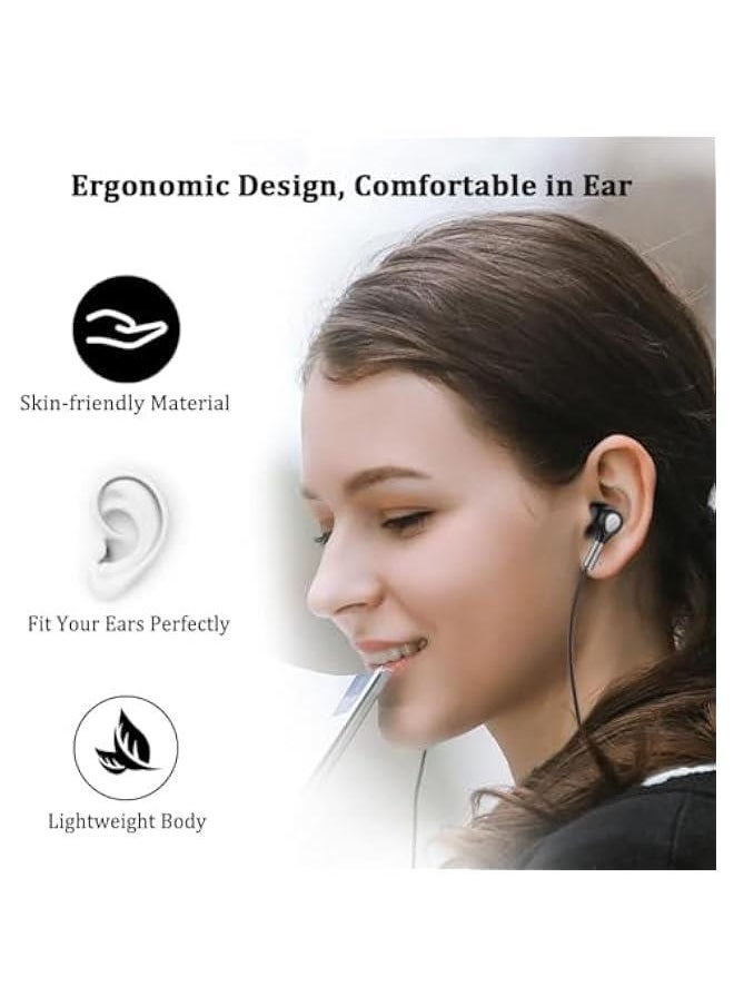Generic USB C Headphones, Wired USB C Headphones with Microphone, Type C Earphones with Perfect Stereo Sound, In Ear Headphones for Fits Most Type C Devices  - Image 2