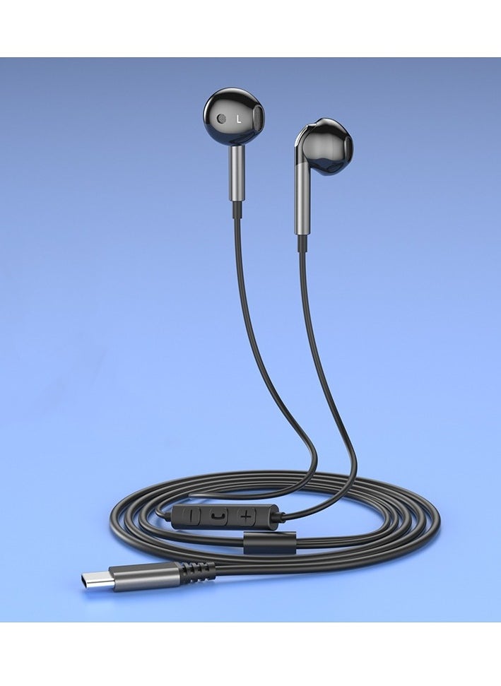 Generic USB C Headphones, Wired USB C Headphones with Microphone, Type C Earphones with Perfect Stereo Sound, In Ear Headphones for Fits Most Type C Devices  - Image 1