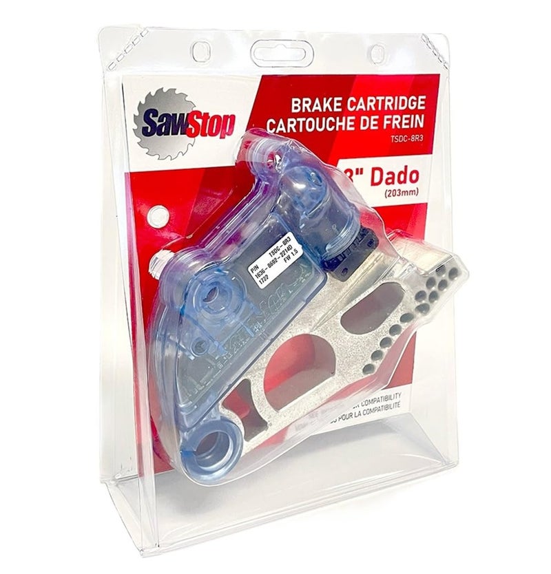 SawStop Table Saw Brake Cartridge for 8" Dado Sets | TSDC-8R3 (Equivalent to TSDC-8R2) - Image 3