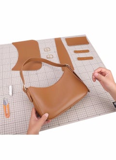 Excefore Handbag Making Kit, Leather DIY Sewing Bag, DIY Synthetic Leather Crossbody Bag Making Kit for Beginners  - Image 1