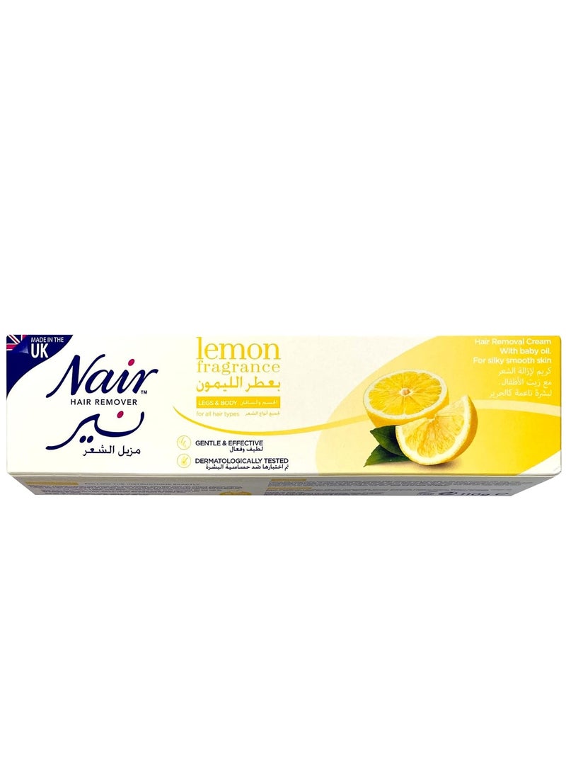 Nair Lemon Fragrance Legs and Body Hair Remover 110g  - Image 2