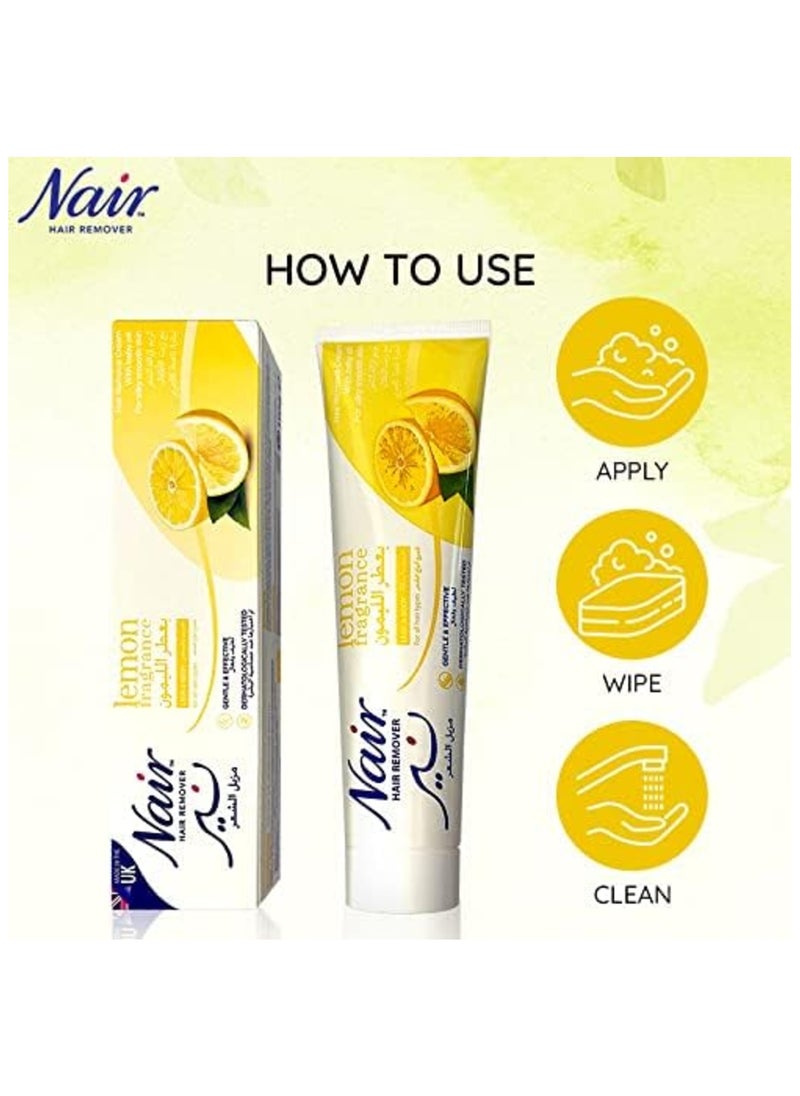 Nair Lemon Fragrance Legs and Body Hair Remover 110g  - Image 5